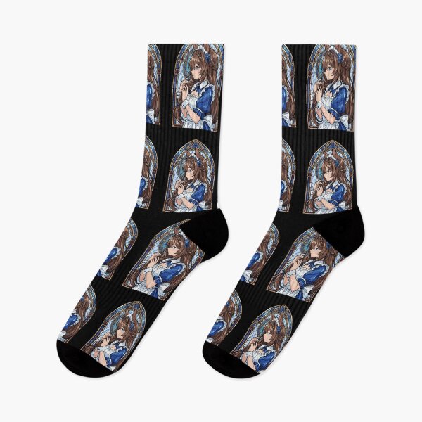 Item preview, Super Creek Uma Musume Maid Stained Glass Blue Elegance designed and sold by mildaclairmo.