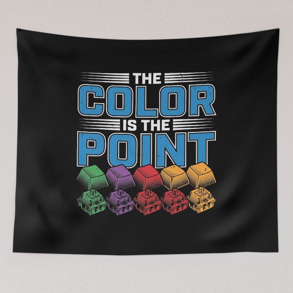 Item preview, The Color Is The Point Custom Keycaps Mechanical Keyboard designed and sold by AdyKurniawan.