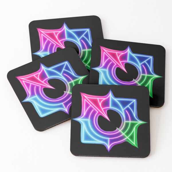 Item preview, Neon cyberpunk geometric star emblem  designed and sold by Nexus Space.
