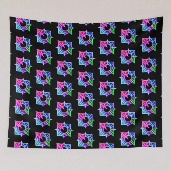 Item preview, Neon cyberpunk geometric star emblem  designed and sold by Nexus Space.
