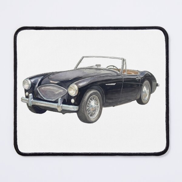Item preview, Austin Healey black watercolor designed and sold by SuperMama1973.