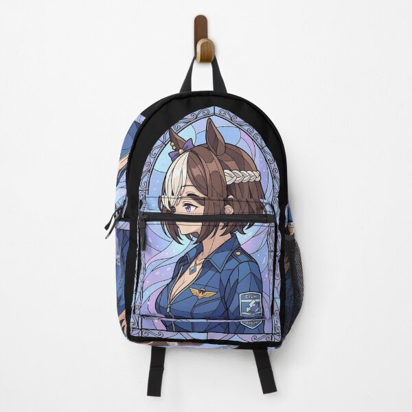 Item preview, Special Week Uma Musume Elegant Blue Stained Glass Portrait designed and sold by mildaclairmo.