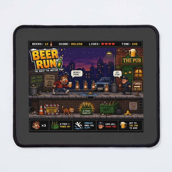 Item preview, Beer Run The Quest for Another Pint designed and sold by Hornace88studio.