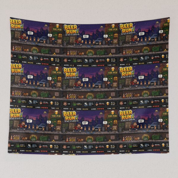 Item preview, Beer Run The Quest for Another Pint designed and sold by Hornace88studio.
