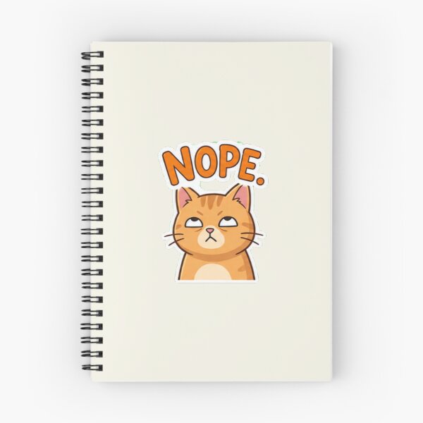 Item preview, Funny Sassy Orange Cat Rolling Eyes- NOPE designed and sold by BestBayCA.