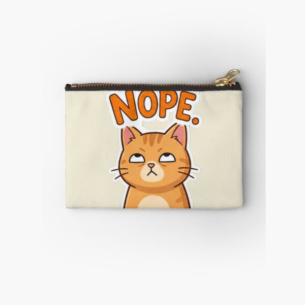 Item preview, Funny Sassy Orange Cat Rolling Eyes- NOPE designed and sold by BestBayCA.