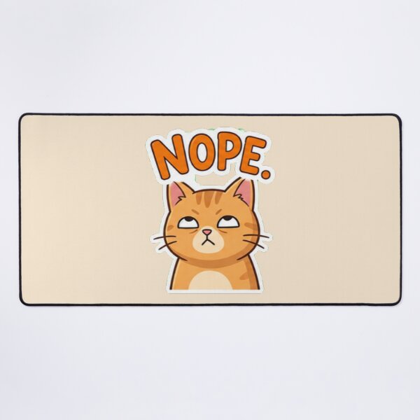 Item preview, Funny Sassy Orange Cat Rolling Eyes- NOPE designed and sold by BestBayCA.