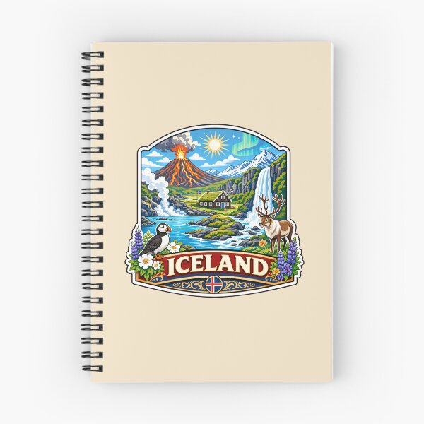 Item preview, Iceland - Volcano, Waterfall and Arctic Landscape designed and sold by Myra365Art.