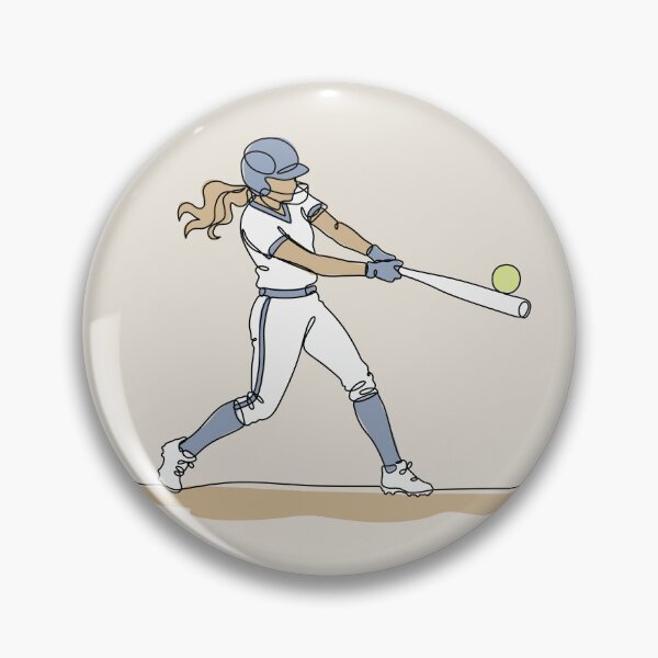 Item preview, Softball One Line Drawing designed and sold by MaddiLoppnow.