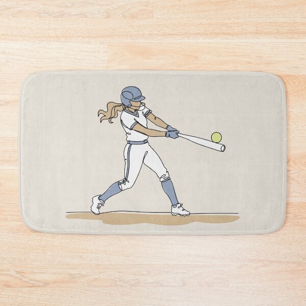 Item preview, Softball One Line Drawing designed and sold by MaddiLoppnow.