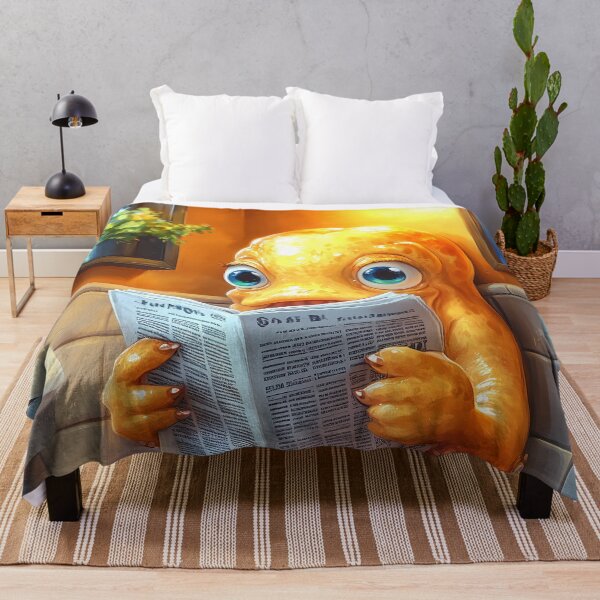 Item preview, Octopus Newspaper Bathroom Kawaii Sea Animal Reading Humor designed and sold by mildaclairmo.