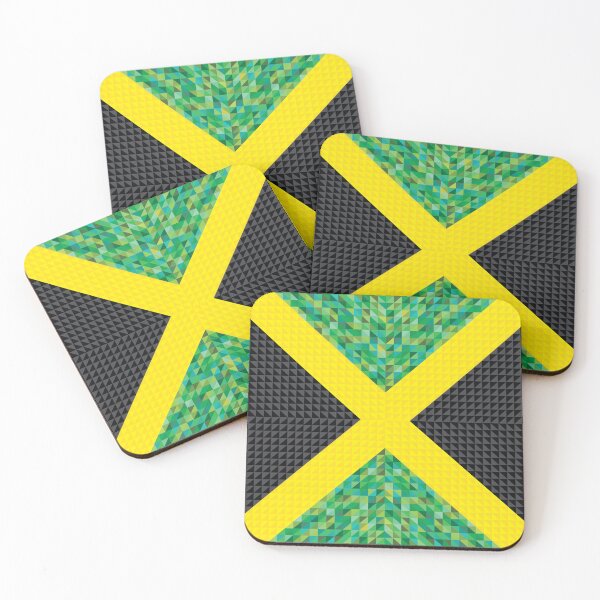 Item preview, Jamaica Geometric flag designed and sold by fimbisdesigns.