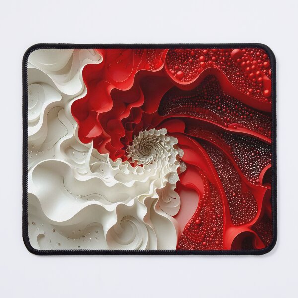 Item preview, Red and White Spiral Design designed and sold by Vicky Brago-Mitchell®.
