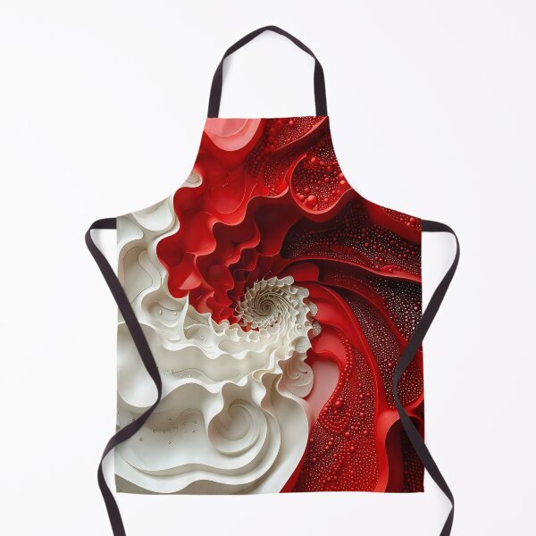 Item preview, Red and White Spiral Design designed and sold by Vicky Brago-Mitchell®.