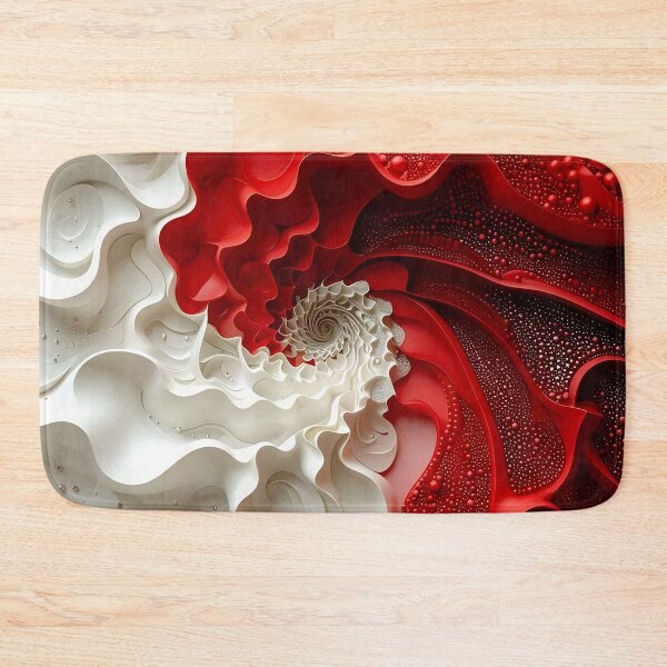 Item preview, Red and White Spiral Design designed and sold by Vicky Brago-Mitchell®.