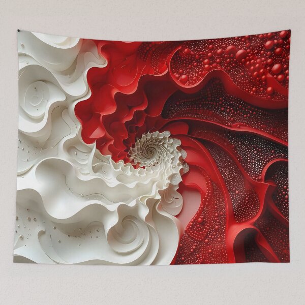 Item preview, Red and White Spiral Design designed and sold by Vicky Brago-Mitchell®.