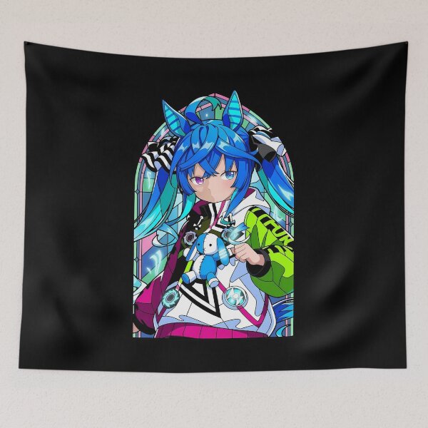 Item preview, Twin Turbo Uma Musume Neon Racing Stained Glass Aura designed and sold by mildaclairmo.