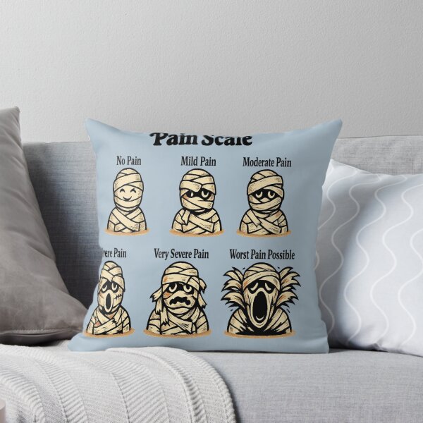 Item preview, Halloween Mummy Pain Scale for Nurses designed and sold by POD DYNASTY | Original Print On Demand T-Shirt Graphics.