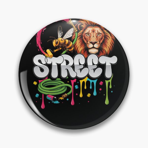 Item preview, Street Lion & Bee Tee v2 designed and sold by DarylWelsh2024.