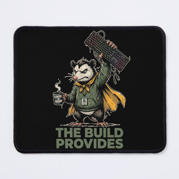 Item preview, The Build Provides Grumpy Opossum Mechanical Keyboard Gamer designed and sold by AdyKurniawan.