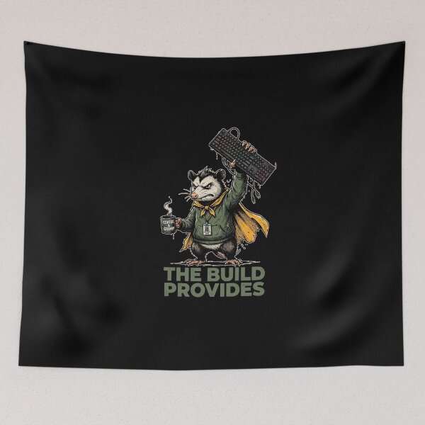 Item preview, The Build Provides Grumpy Opossum Mechanical Keyboard Gamer designed and sold by AdyKurniawan.