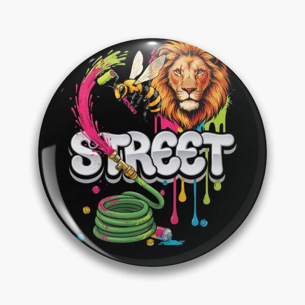 Item preview,  Street Lion & Bee Tee v3 designed and sold by DarylWelsh2024.