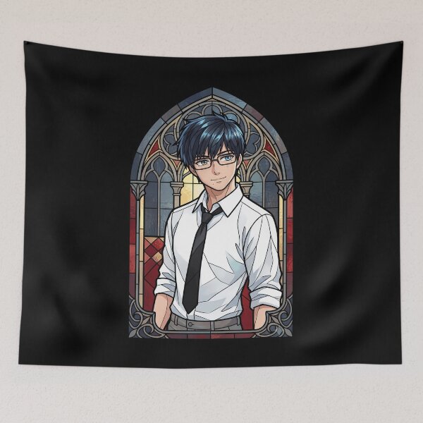 Item preview, Yukio Okumura Blue Exorcist Casual Tie Cathedral Stained Glass designed and sold by mildaclairmo.