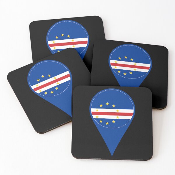 Item preview, Cape Verde Flag Location Pin Map Marker | Cabo Verde Destination GPS Icon designed and sold by NTGUILTY.