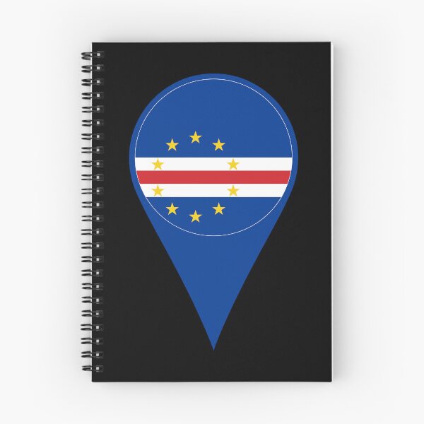 Item preview, Cape Verde Flag Location Pin Map Marker | Cabo Verde Destination GPS Icon designed and sold by NTGUILTY.