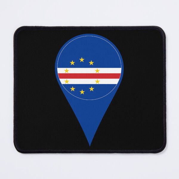 Item preview, Cape Verde Flag Location Pin Map Marker | Cabo Verde Destination GPS Icon designed and sold by NTGUILTY.