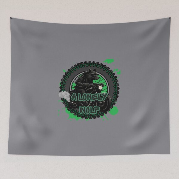 Item preview,  Moto Maniacs Wolf Digital Art 7 designed and sold by GoGreenlove.