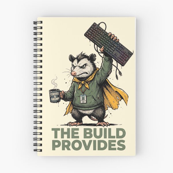 Item preview, The Build Provides Grumpy Opossum Mechanical Keyboard Gamer designed and sold by AdyKurniawan.