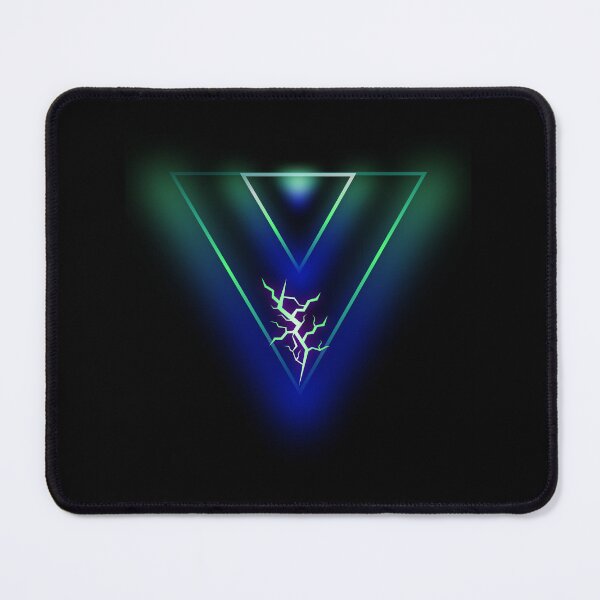 Item preview, Neon Geometric Triangle Lightning Bolt Cyberpunk Art designed and sold by rich-moda.