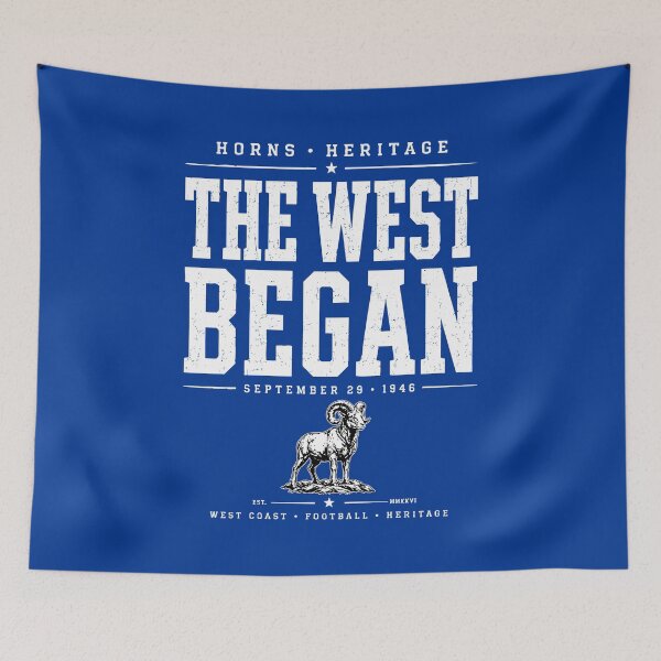 Item preview, The West Began 1946 – Vintage West Coast Football Heritage designed and sold by elcarnero.