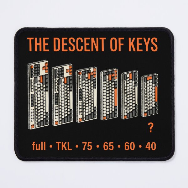 Item preview, The Descent Of Keys Mechanical Keyboard Sizes Evolution designed and sold by AdyKurniawan.