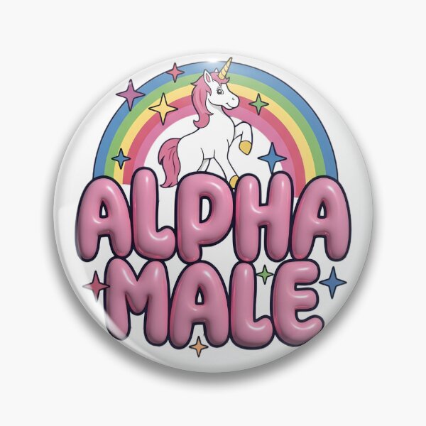 Item preview, Funny Alpha Male Rainbow Unicorn Stars Girly Graphic Humor designed and sold by Space Ghettos.