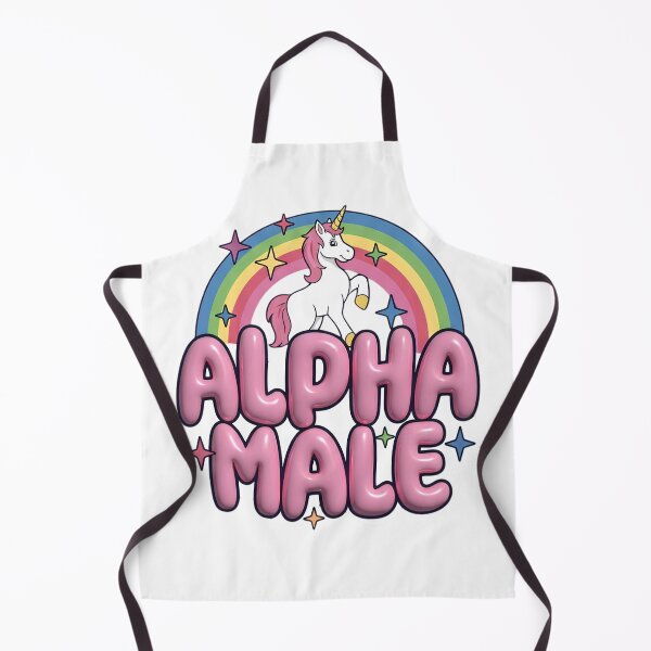 Item preview, Funny Alpha Male Rainbow Unicorn Stars Girly Graphic Humor designed and sold by Space Ghettos.