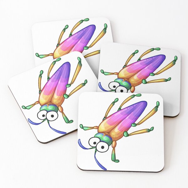 Item preview, Bug eyed jewel beetle designed and sold by Neon-Daydream.