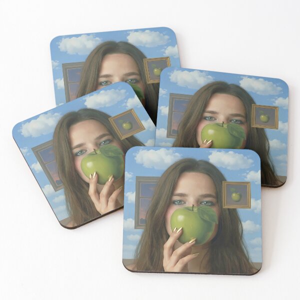 Item preview, Modern Magritte Son Of Man Female Version Surrealist Art designed and sold by TwinTorious.