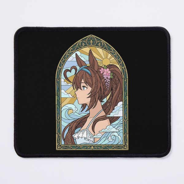 Item preview, Mihono Bourbon Uma Musume Sunny Stained Glass Profile designed and sold by mildaclairmo.