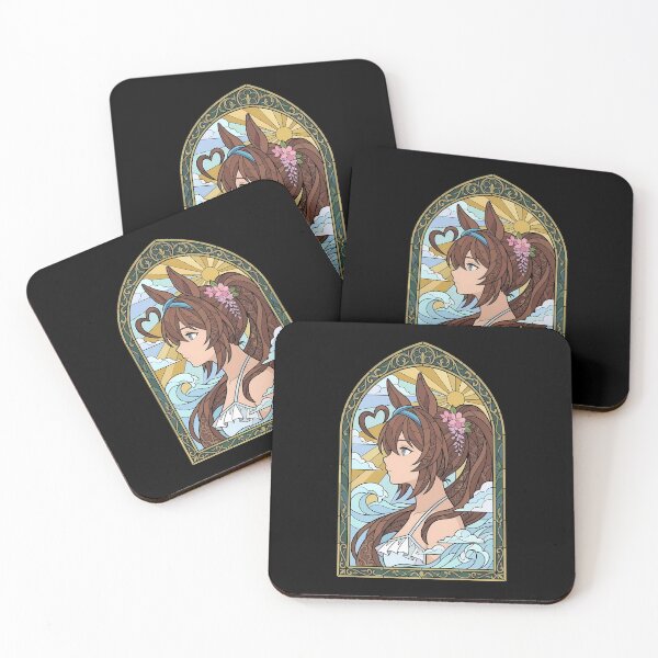 Item preview, Mihono Bourbon Uma Musume Sunny Stained Glass Profile designed and sold by mildaclairmo.