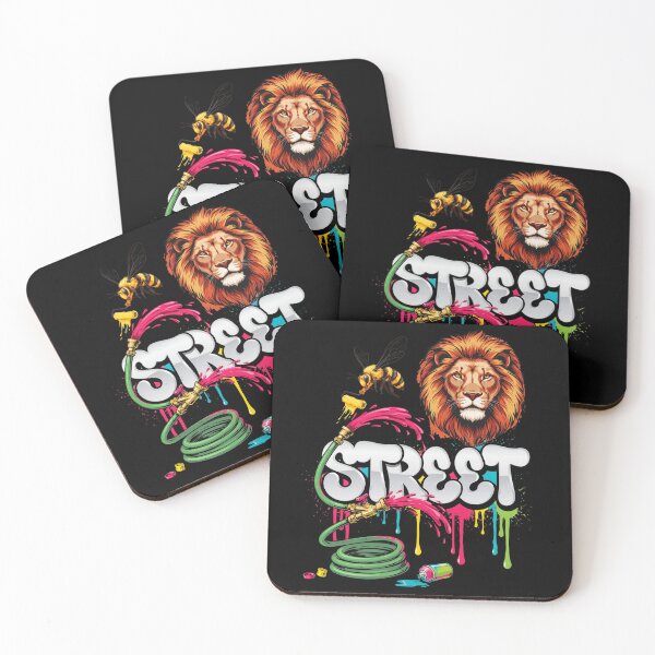 Item preview, Street Lion & Bee Tee v4 designed and sold by DarylWelsh2024.