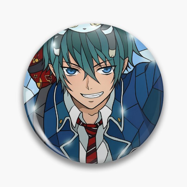 Item preview, Rin Okumura Blue Exorcist Stained Glass Cat Head Mischief designed and sold by mildaclairmo.