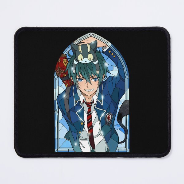 Item preview, Rin Okumura Blue Exorcist Stained Glass Cat Head Mischief designed and sold by mildaclairmo.