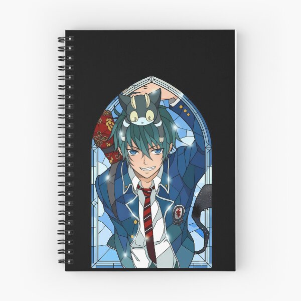 Item preview, Rin Okumura Blue Exorcist Stained Glass Cat Head Mischief designed and sold by mildaclairmo.