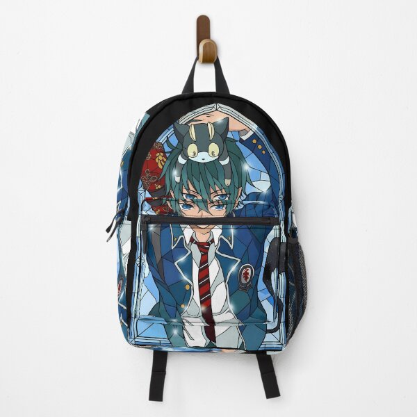 Item preview, Rin Okumura Blue Exorcist Stained Glass Cat Head Mischief designed and sold by mildaclairmo.