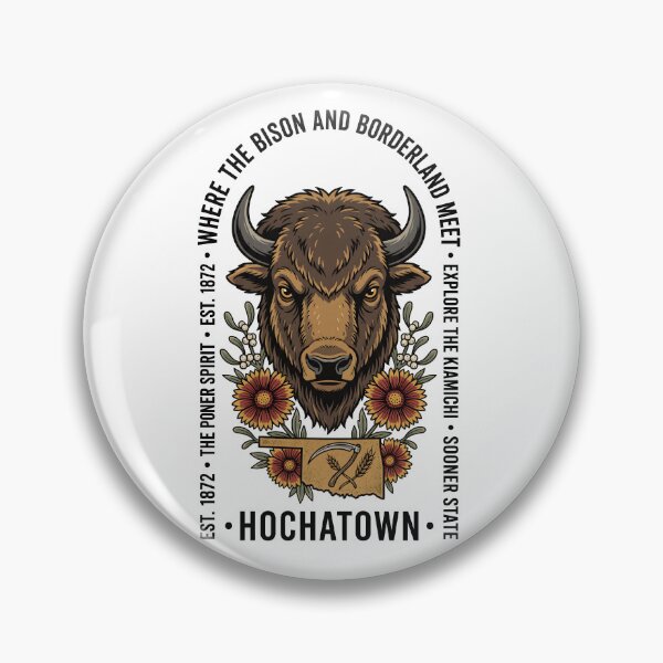 Item preview, Hochatown Oklahoma Bison Pioneer Design designed and sold by castillomiami.