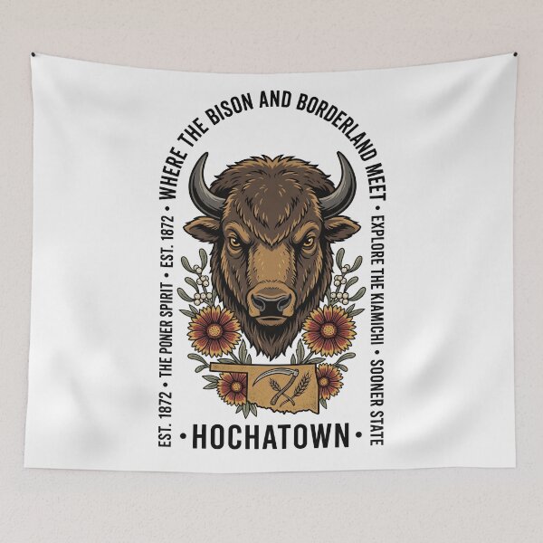 Item preview, Hochatown Oklahoma Bison Pioneer Design designed and sold by castillomiami.