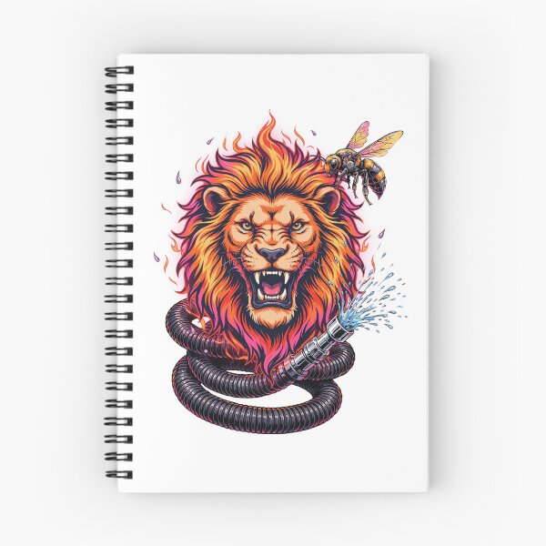 Item preview, Flaming Lion & Bee Tee v3 designed and sold by DarylWelsh2024.