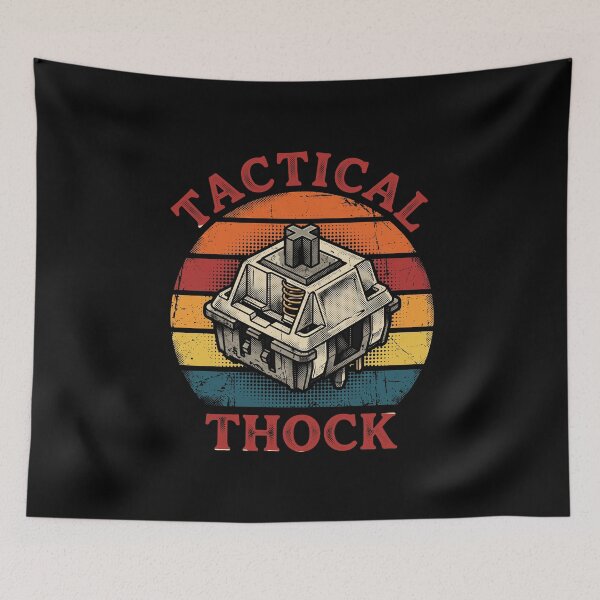Item preview, Tactical Thock Retro Sunset Mechanical Switch designed and sold by AdyKurniawan.